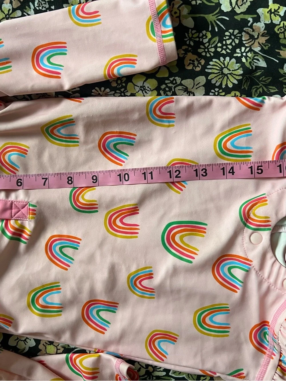 Mudpie Rainbow Long Sleeve One Piece Bathing Suit